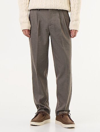 Pantalone a quadri dal taglio affusolato