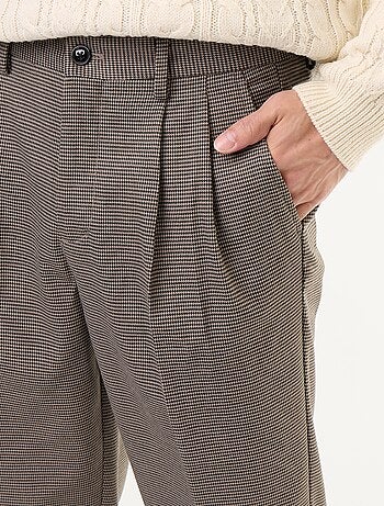 Pantalone a quadri dal taglio affusolato