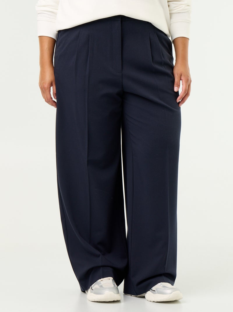 Pantalone a sigaretta ampio Blu - Kiabi