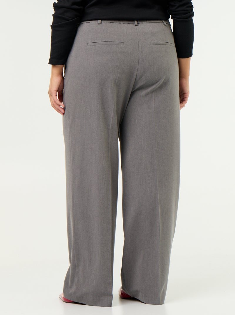Pantalone a sigaretta ampio Grigio - Kiabi