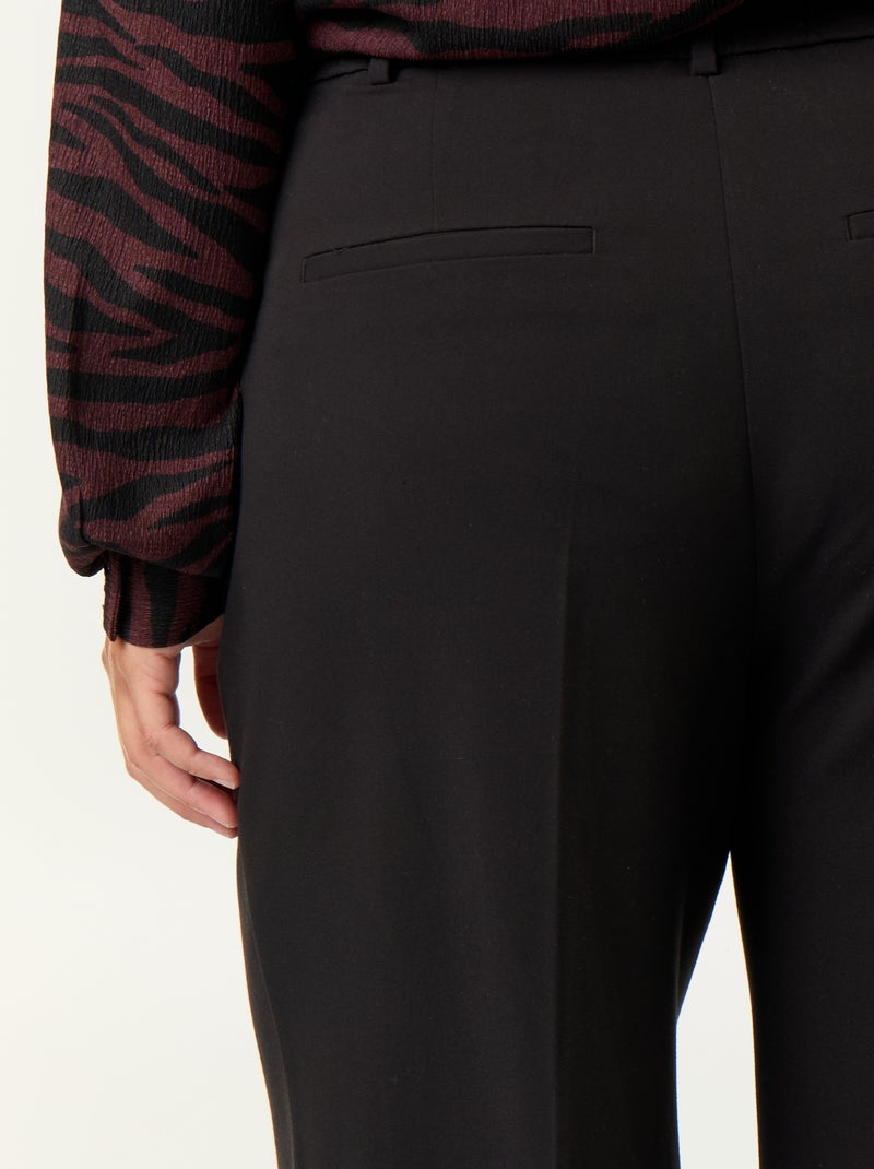 Pantalone a sigaretta ampio Nero - Kiabi