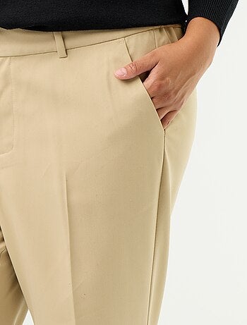 Pantalone a sigaretta tinta unita