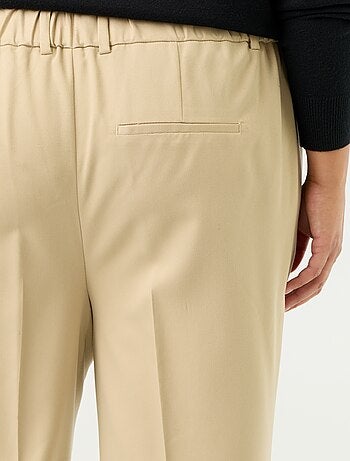 Pantalone a sigaretta tinta unita