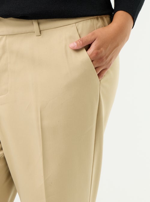 Pantalone a sigaretta tinta unita - Kiabi