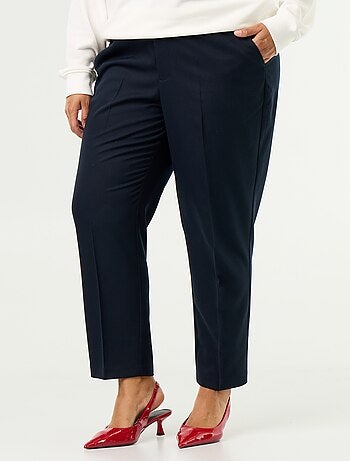 Pantalone a sigaretta tinta unita