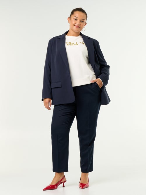Pantalone a sigaretta tinta unita - Kiabi