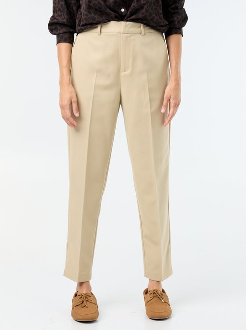 Pantalone a sigaretta tinta unita con 2 tasche - Kiabi