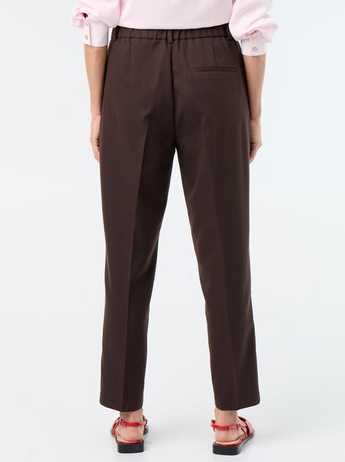 Pantalone a sigaretta tinta unita con 2 tasche - Kiabi