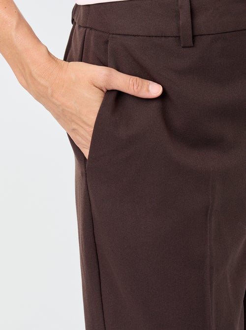 Pantalone a sigaretta tinta unita con 2 tasche - Kiabi