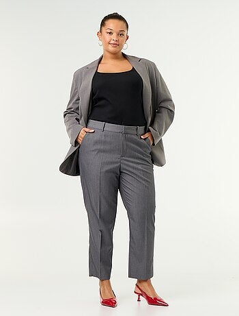 Pantalone a sigaretta tinta unita