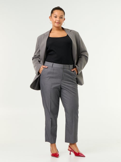 Pantalone a sigaretta tinta unita - Kiabi