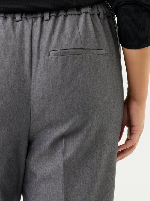 Pantalone a sigaretta tinta unita - Kiabi