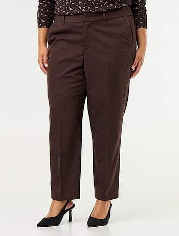 Pantalone a sigaretta tinta unita