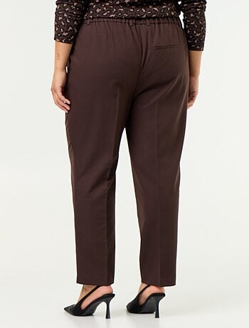 Pantalone a sigaretta tinta unita