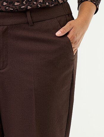 Pantalone a sigaretta tinta unita