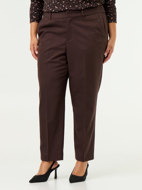 Pantalone a sigaretta tinta unita - Kiabi