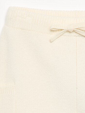 Pantalone a tinta unita in maglia