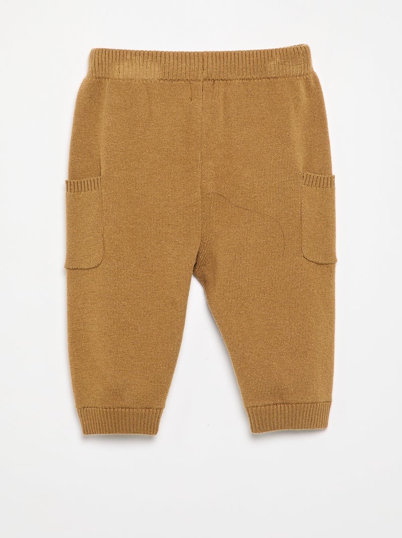 Pantalone a tinta unita in maglia Verde - Kiabi