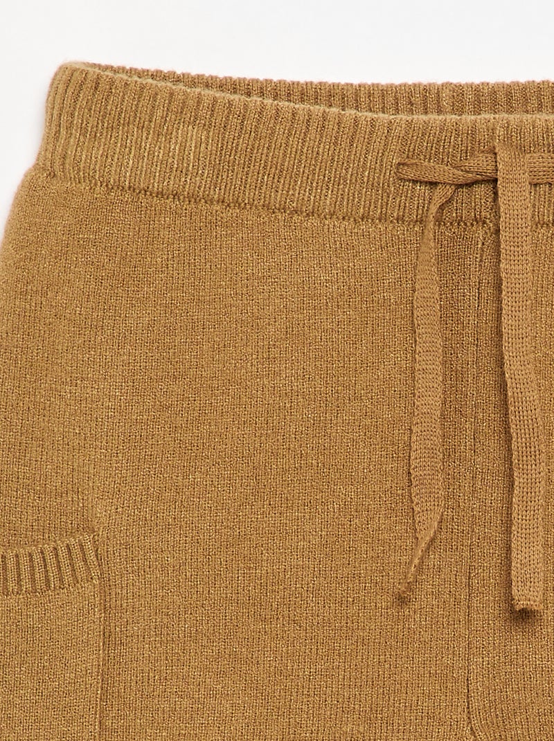 Pantalone a tinta unita in maglia Verde - Kiabi