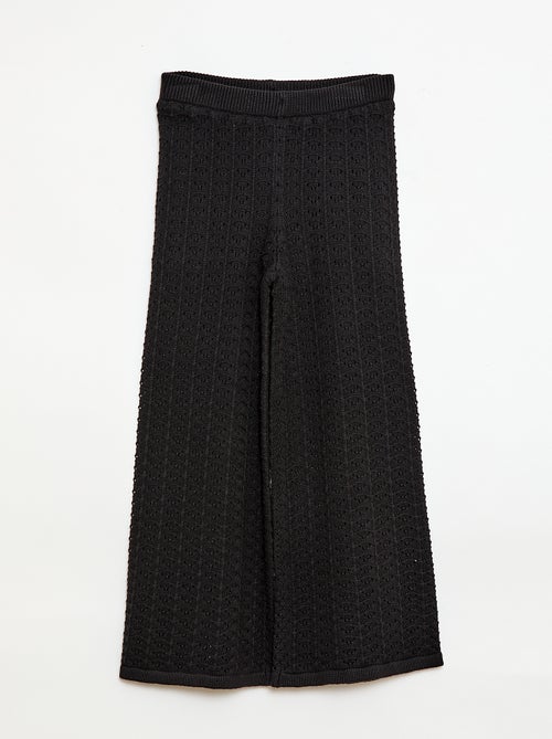 Pantalone all'uncinetto taglio a zampa - Kiabi