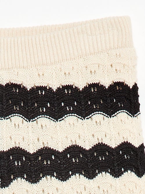 Pantalone all'uncinetto taglio a zampa - Kiabi