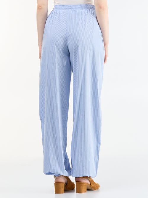 Pantalone ampio a righe a palloncino - Kiabi