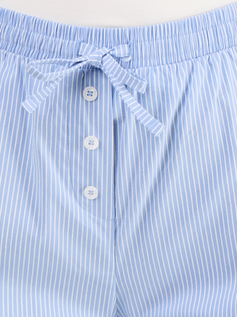 Pantalone ampio a righe a palloncino Blu - Kiabi