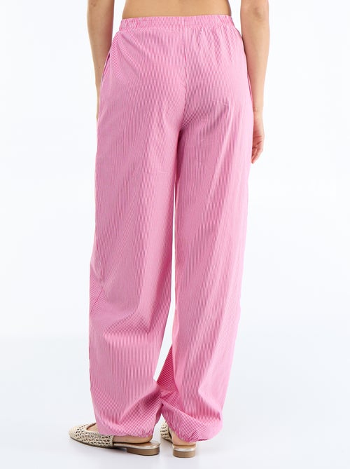 Pantalone ampio a righe a palloncino - Kiabi