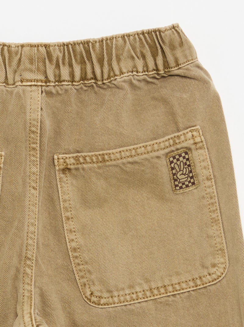 Pantalone ampio a tinta unita Beige - Kiabi