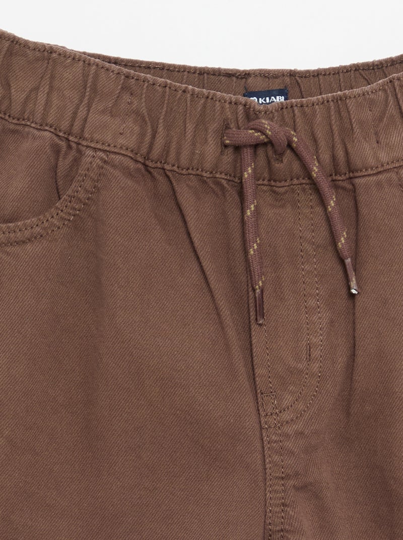 Pantalone ampio a tinta unita Marrone - Kiabi