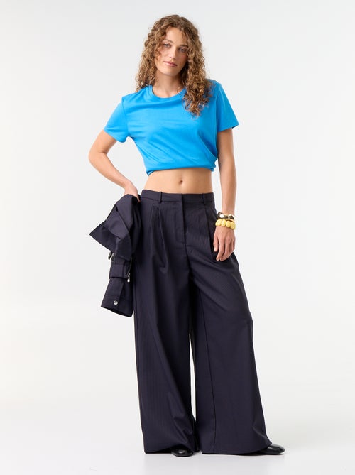Pantalone ampio a vita alta - Kiabi Pantalone ampio a vita alta - Kiabi