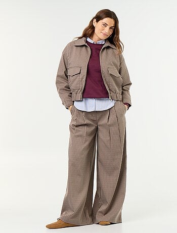 Pantalone ampio a vita alta
