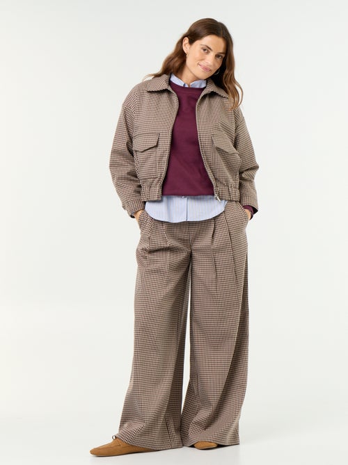 Pantalone ampio a vita alta - Kiabi