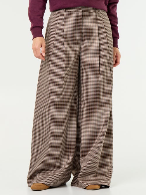 Pantalone ampio a vita alta - Kiabi