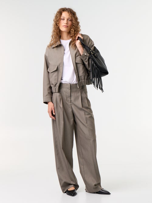 Pantalone ampio a vita alta - Kiabi Pantalone ampio a vita alta - Kiabi