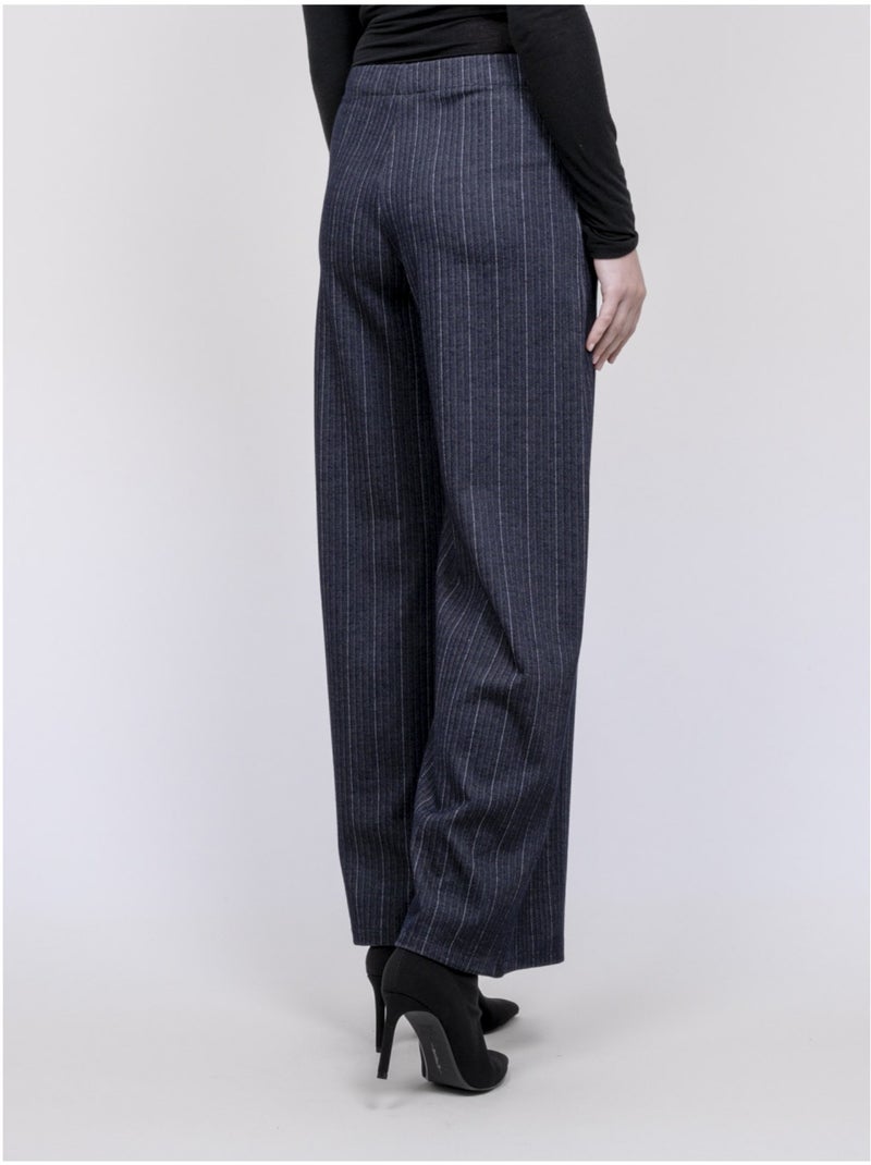 Pantalone ampio chevron EVARISTO Blu marino - Kiabi
