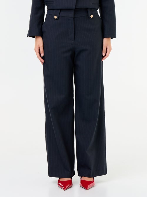 Pantalone ampio con bottoni dorati - Kiabi