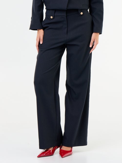 Pantalone ampio con bottoni dorati - Kiabi