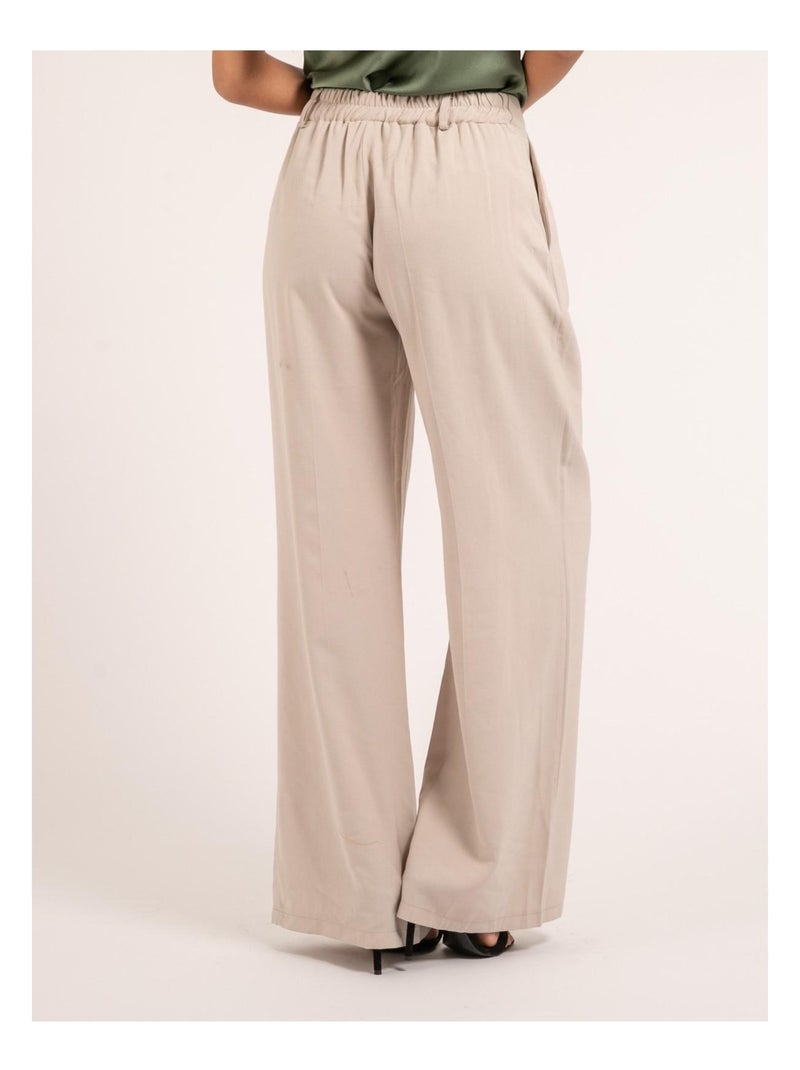 Pantalone ampio ELIRESS Beige - Kiabi