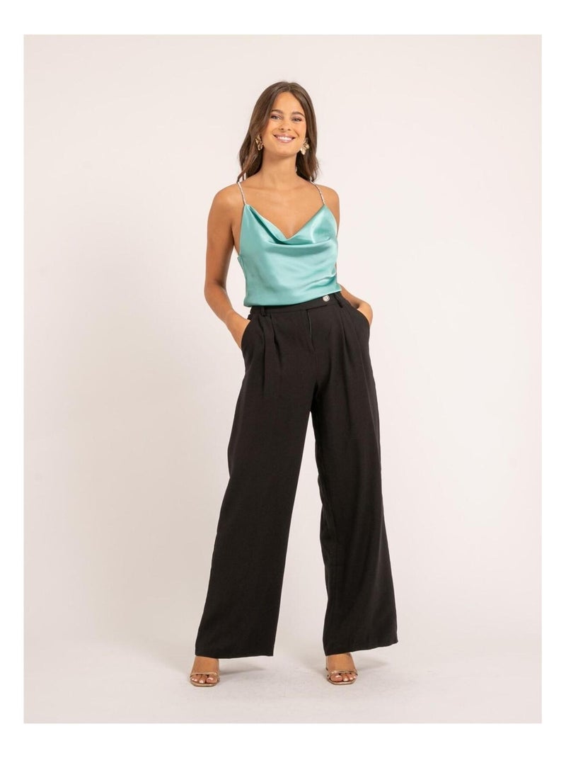 Pantalone ampio ELIRESS Nero - Kiabi