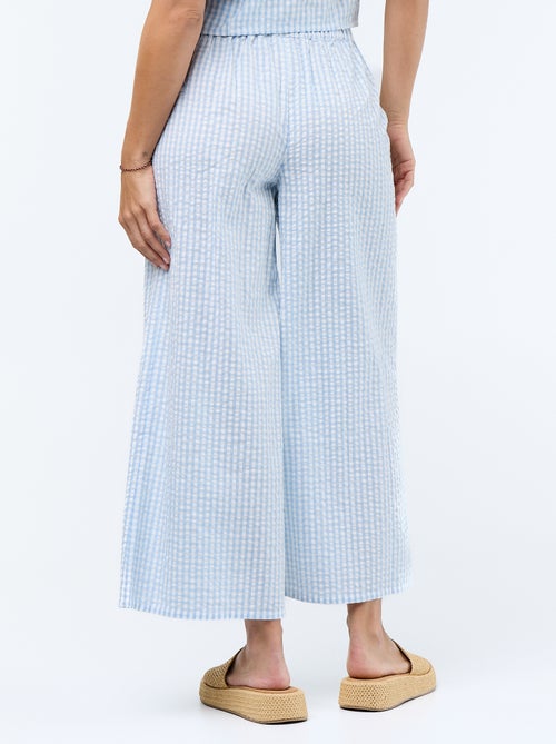 Pantalone ampio in maglia a nido d'ape - Kiabi