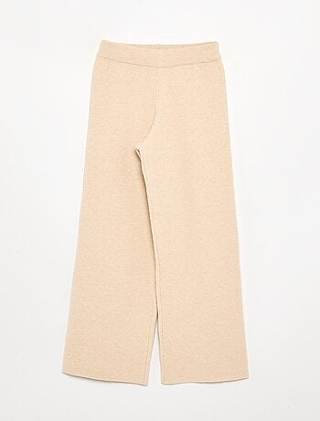 Pantalone ampio in maglia compatta