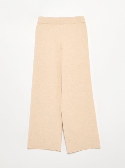 Pantalone ampio in maglia compatta - Kiabi