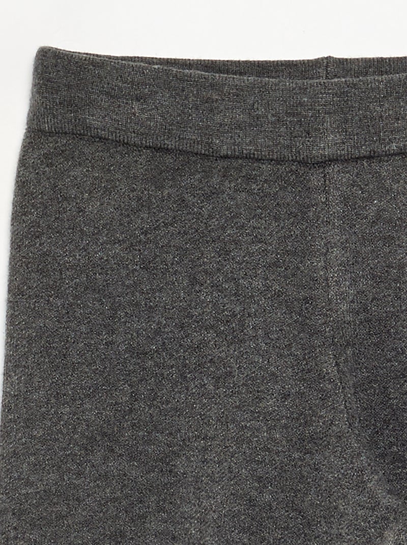 Pantalone ampio in maglia compatta Grigio scuro/ Antracite - Kiabi