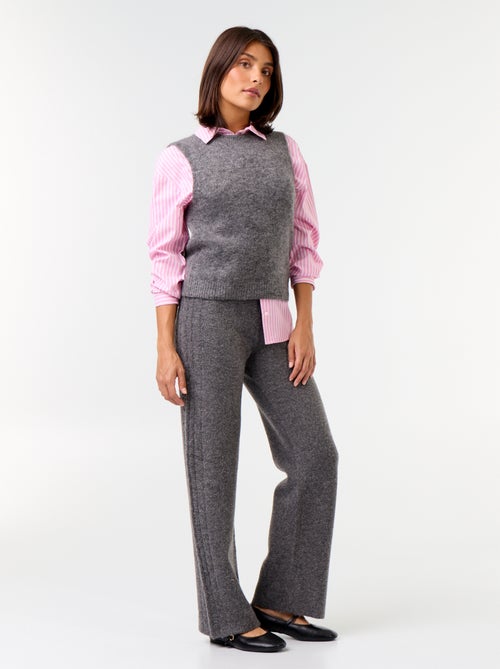 Pantalone ampio in maglia - Kiabi