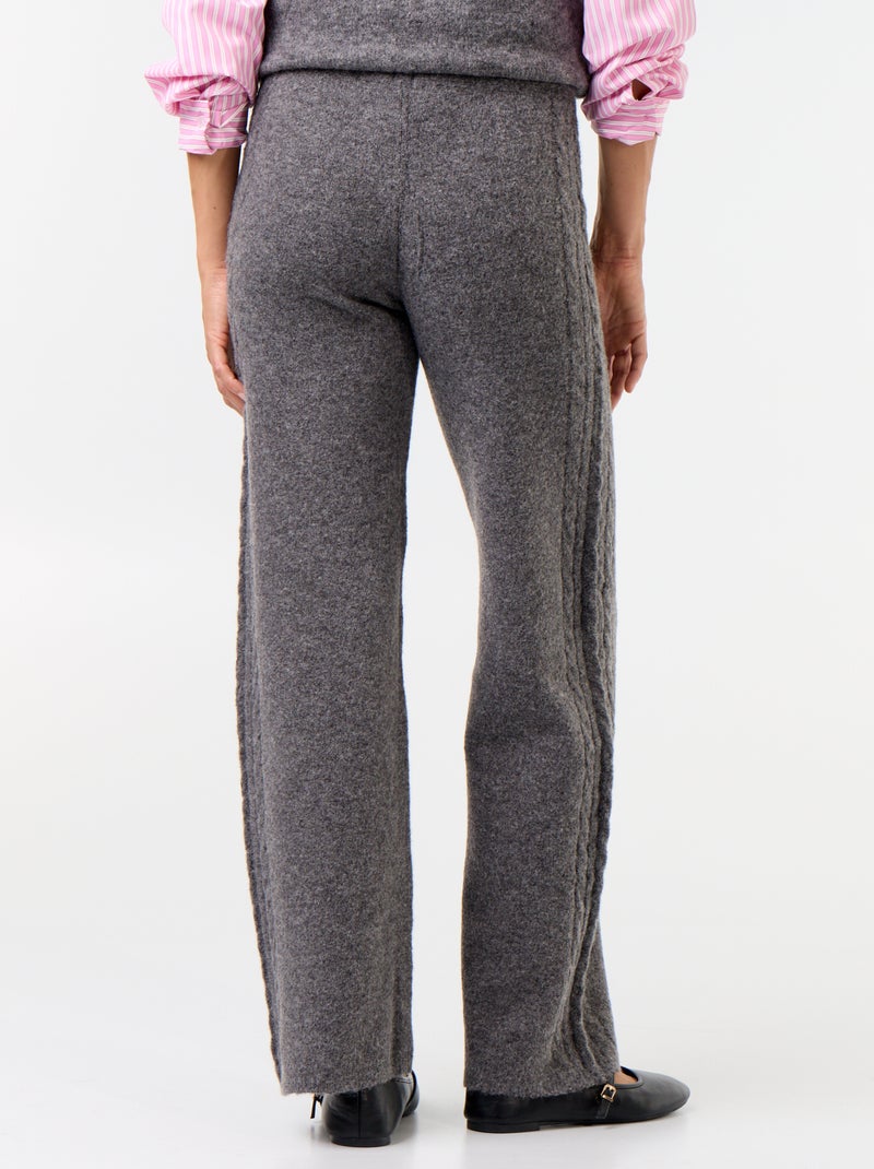 Pantalone ampio in maglia Grigio - Kiabi