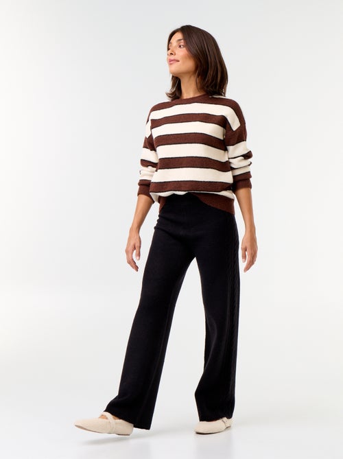 Pantalone ampio in maglia - Kiabi