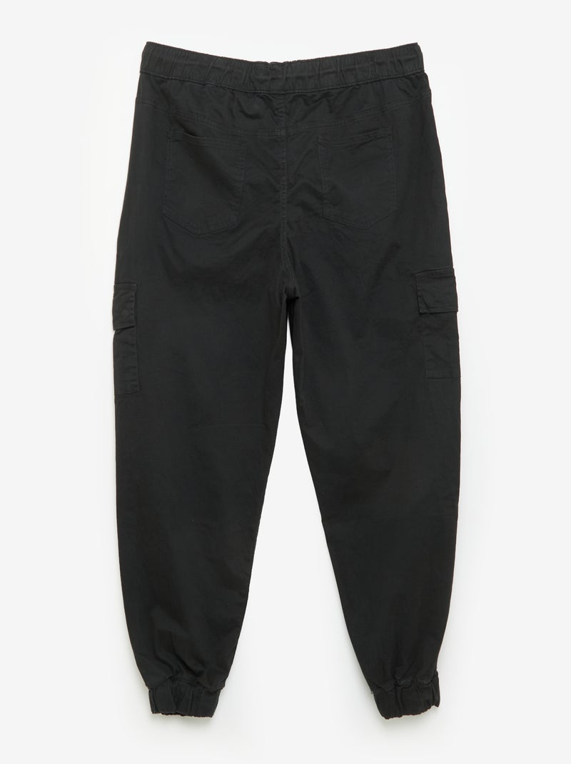 Pantalone ampio in twill Nero - Kiabi