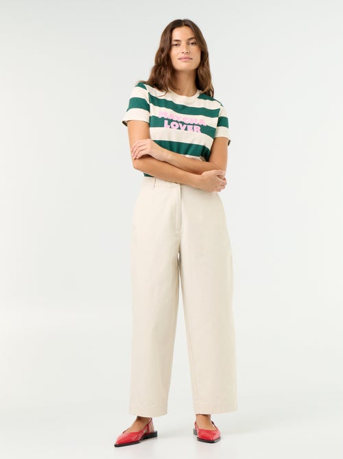 Pantalone ampio modello barrel - Kiabi Pantalone ampio modello barrel - Kiabi