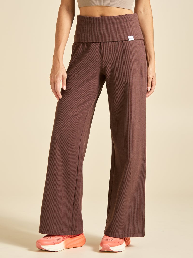 Pantalone ampio multi-sport - (ekstract) Marrone - Kiabi